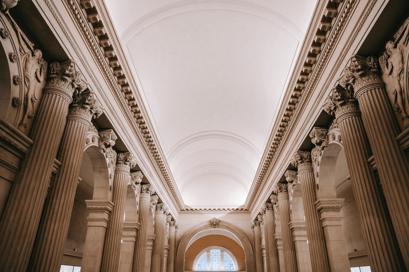 An image of a formal courthouse interior